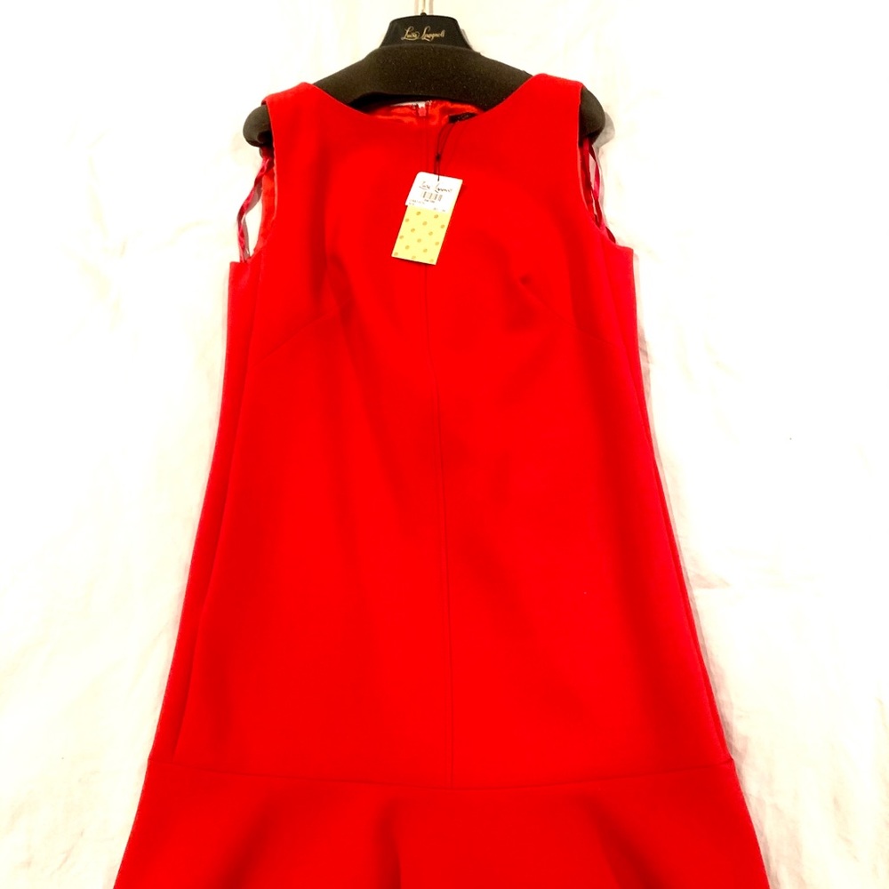 Luisa Spagnoli red wool blend dress